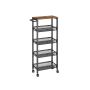 Kitchen shelf 22x45.4x99.6cm., black/brown