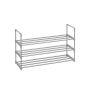 3-tier shoe rack, gray 30 x 116 x 55 cm