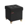 Pouf 38x38x40cm., black