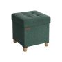 Pouf 38x38x40cm., dark green
