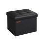 Pouf with storage compartment 31x41x31cm., black