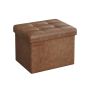 Pouf with storage compartment 31x41x31cm., brown