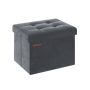 Pouf with storage compartment 31x41x31cm., dark gray