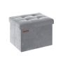 Pouf with storage compartment 31x41x31cm., gray