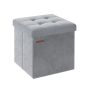 Pouf with storage space 38x38x38cm., gray