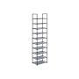 Shoe shelf 28x45x173cm., black
