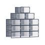 Shoe boxes 12 pieces 33.5x23.2x14.3cm., dark blue