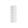 Sliding shoe cabinet 35.5x25.5x105cm., white