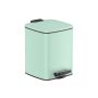 Trash can 6L., mint color