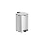 Trash can 8L., silver color