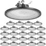 Griestu LED gaismeklis VEVOR AR-LHB-150W, 20 gab., 150 W, Melns, 300 × 300 × 80 mm