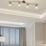 Ceiling lamp, 4 rotating shades, 93 × 21.5 × 11 cm