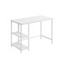 Desk with shelves 50x100x76cm., white