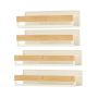SONGMICS Magnetic Spice Rack Set, 4-Piece, White/Sand