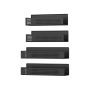 SONGMICS Magnetic Spice Rack Set, 4-Piece, Black