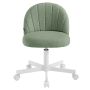 SONGMICS Makeup and Office Chair, Green, 60 × 83.5 × 60 cm