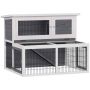 Small animal cage PawHut 122x93.5x95cm., gray/white