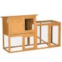 Small animal cage PawHut 141x60x86cm., light brown