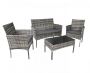 Rattan outdoor furniture set, gray