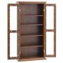Media storage cabinet, 4 shelves, Brown, 55.88 × 24.13 × 113.03 cm