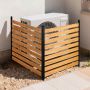 Koka privātuma žogs VEVOR DUSGD2521, 2 paneļi, 121,9 × 124,4 × 121,9 cm