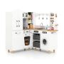 Wooden children's play kitchen, corner, 2 stoves, 96 × 91 × 105 cm