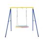 Metal A-frame swing, 250 kg, yellow