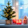 Mini Christmas tree, 20 LED lights, 53 × 30 cm