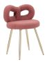 Mini chair ILARY, Pink/gold