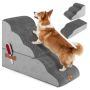 Modular foam dog stairs, 4 or 5 steps, 85 × 40.5 × 58 cm / 85 × 40.5 × 56 cm