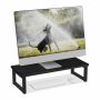 Monitora statīvs Relaxdays 10049972_60, XL, Melna, 55 × 15 × 23 cm