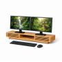 Подставка для мониторов Relaxdays 10053050_126, для двух мониторов, 96,5 × 14 × 24,5 см