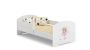 Children's bed Luk with mattress and barrier protection 164 cm x 85 cm x 63 cm, princess with wings