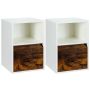 Bedside tables, 2 pcs, 40 × 59 × 40 cm