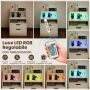 Bedside table, 16 RGB colors, 45 × 35 × 72.5 cm