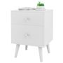 Bedside table, 2 drawers, 45 × 40 × 62 cm