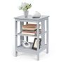 Bedside table, 3-tier, 40.64 × 60.96 × 40.64 cm