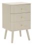 Shy bedside table, 3 drawers, 37.5 × 61 × 34 cm