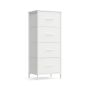 SONGMICS bedside table, 4 drawers, 39.6 × 95.2 × 30 cm