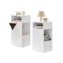 SONGMICS HOME bedside table, 2 open shelves and 1 drawer, 25 × 59.4 × 30 cm