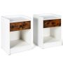 Set of 2 bedside tables, 43 × 60 × 40 cm