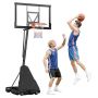 Pārnēsājams basketbola statīvs VEVOR, regulējams līdz 3,05 m, 132 × 90 × 22 cm