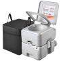 Pārnēsājams tualete VEVOR Air pump20L, 20 l atkritumu tvertne, 43,5 × 35,5 × 43 cm