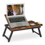 Klēpjdatora galds Relaxdays 10046357.0, 5 slīpuma leņķi, 69 × 32 × 35 cm