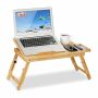 Klēpjdatora galdiņš Relaxdays, regulējams augstums, 4 leņķi, 61 × 49 × 30 cm