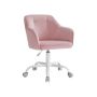 Office chair 64x64x93cm., pink/white