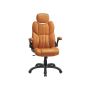 Office chair 70x70x137cm., light brown/black