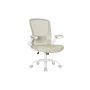 Office chair 64x64x107cm., light blue/white