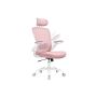 Office chair, pink/white