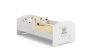 Children's bed Luk with mattress and barrier protection 164 cm x 85 cm x 63 cm, teddy bear